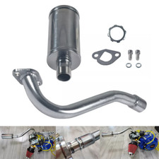 Exhaust Pipe Header w/Muffler For Predator 196cc 212cc Honda GX160 GX200 Go Kart