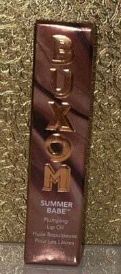 Buxom Summer Babe Plumping Lip Oil BEAMING (Rose Gold Shimmer ) Rollerball Gloss