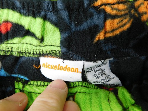 Fuzzy teenage mutant ninja turtles pajama pants Childs Small Nickelodeon 12"-17" - Picture 5 of 9