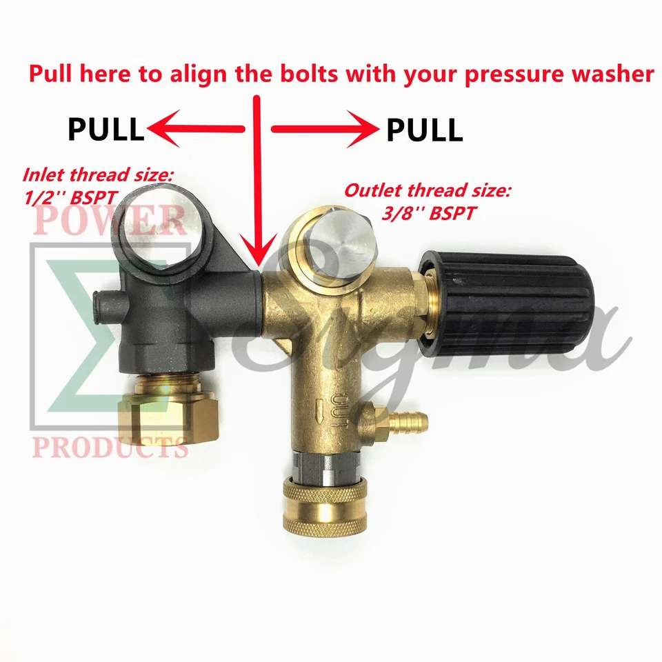 Bomba de lavadora a presión triplex 2,5 GPM@3000PSI 3400 RPM 3/4" para Mi-T-M 3-0414 Foto 4 de 4