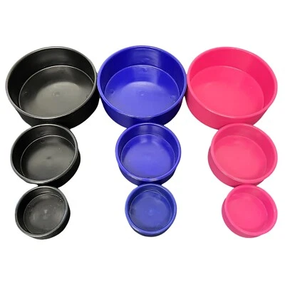 LABP Durable Plastic Water & Food Bowls for Reptiles & Small Animals - Pet Bowls