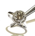 GIA 14k white gold 1.83ct lab Created round diamond halo engagement ring 4.2g 7 — photo 9