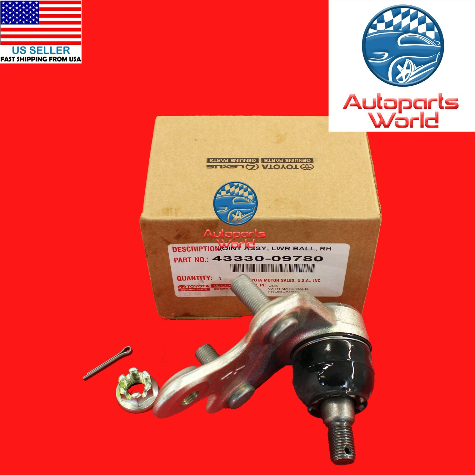 GENUINE OEM TOYOTA HIGHLANDER SIENNA VENZA RX350/450h FRONT LOWER BALL