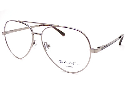 Gant Lesebrille glänzend Ruthenium grau lila Metall 54 mm Lesebrille GA4119 010