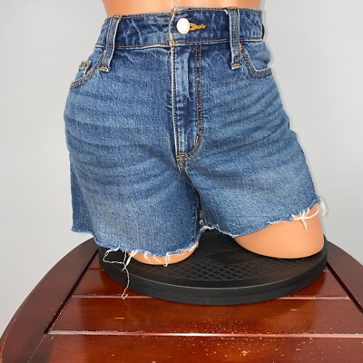 Universal Thread Womens 0 / 25 R Vintage Midi High Rise Cut Off Denim Shorts