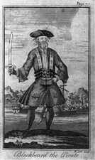 8" x 10" Photo Edward Teach,Blackbeard,1680-1718
