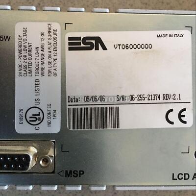 1PCS Used ESA vt60 vt06000000 Operator Panel