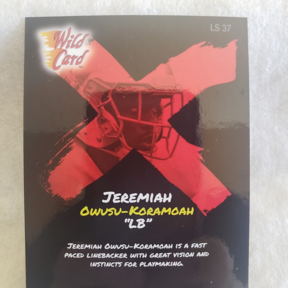 2021 Wild Card Alumination Jeremiah OwusuKoramoah Light Show Red