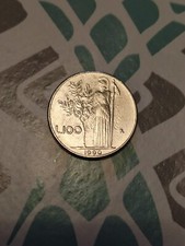 100 Lire Piccole 1990 Minerva ERRORE DI CONIO 