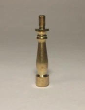 NEW 2" HEIGHT TURNED BRASS LAMP SHADE FINIAL RISER - Unfinished Brass    RIS87U