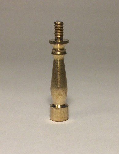 NEW 2" HEIGHT TURNED BRASS LAMP SHADE FINIAL RISER - Unfinished Brass RIS87U - 第 1/3 張圖片