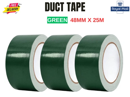 Duct Tape, Strong Heavy Duty Cloth Tape, 48mmx25m, Green New