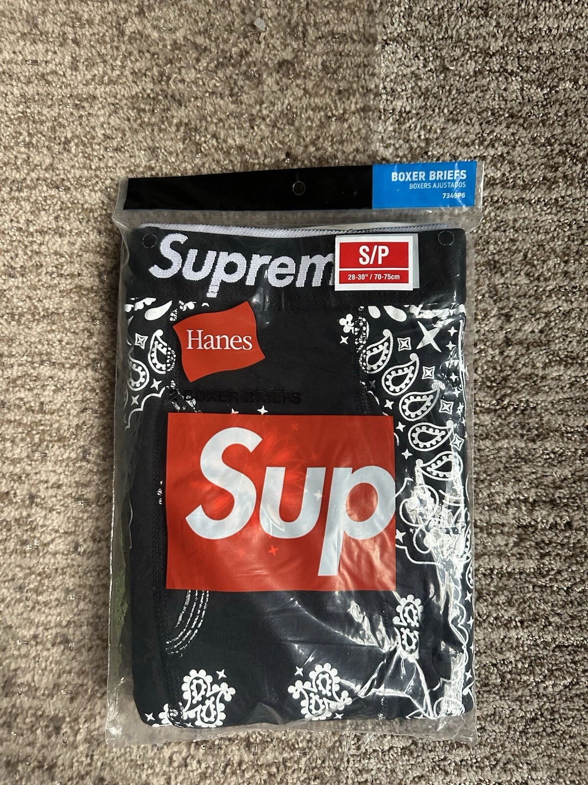 Lot de 2 boxers bandana noirs Supreme/ Hanes taille S