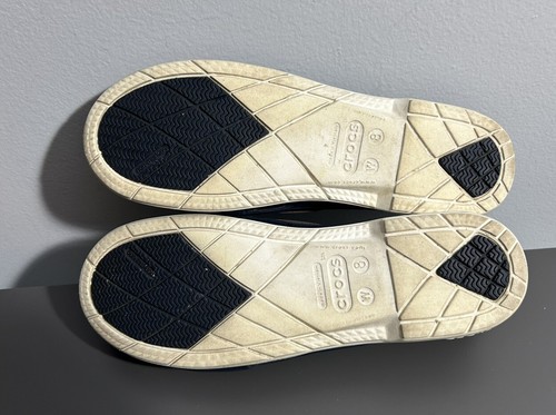 Crocs Beach Line Bootsschuhe Damengröße 8 marineblau weiß Slipper Halbschuh maritim - Bild 9 von 9