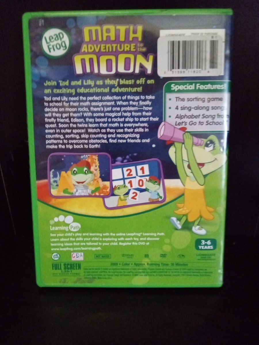11 Leapfrog: Math Adventure To The Moon [DVD] 31398118206| eBay