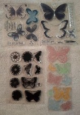 Butterfly Stamps Flowers Scrapbooking Butterflies Crafts Floral Stamp Messages