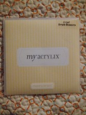 New Close To My Heart Acrylic Stamps - C1247 Simple Blossoms