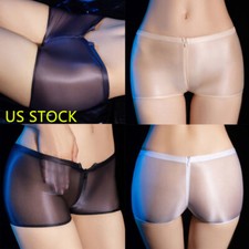 Women's Mesh Sheer Thong Ultra-thin Underwear See-through Panties Skinny Knicker