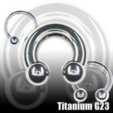 TITAN 3mm Hufeisen dicker Ring Ohr Septum Bru...