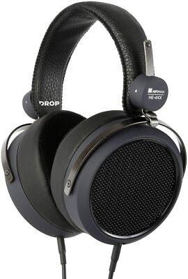 ヘッドホン Hifiman X DROP HE-X4 Headphone Drop x HIFIMAN HE-X4 Planar Magnetic Headphones - Black MDX-35912