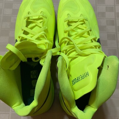 EUC Nike Zoom Hyperfuse Volt 2012 Size 17 525022-700 Neon  display picture 2