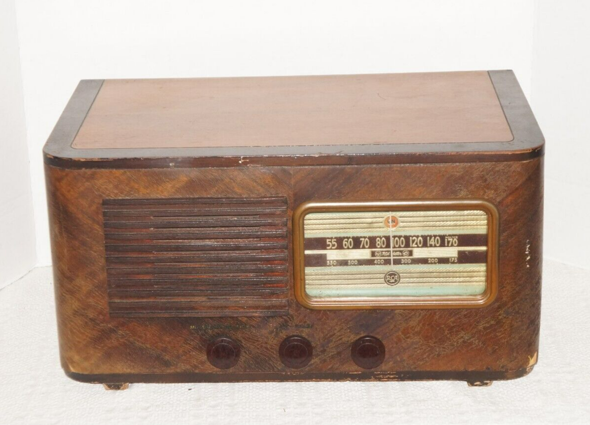 Vintage Antique RCA AM Tube Radio Electrifier Model 55F Dated 4-13