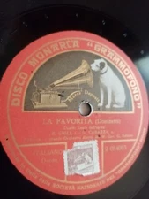 beniamino gigli,la favorita,disco monarca,hmv 2-054083,rec 17.10.1918,78rpm