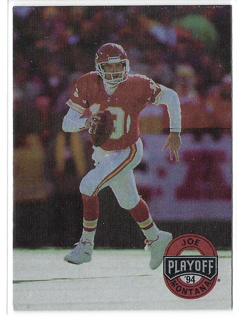 JOE MONTANA 1994 PLAYOFF #1(CHIEFS)HOFer.