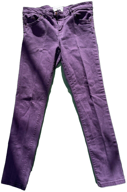 PURPLE WOMEN'S DENIM STRETCH JEANS - SANCTUARY SURPLUS - Size 30 W LOWRISE