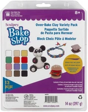 Sculpey Bake Shop Oven-Bake Clay 13/Pkg-Assorted Colors