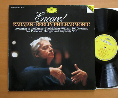 DG 413 587-1 Encore! Karajan Berlin Philharmonic Smetana Liszt Weber Vinyl NM/VG