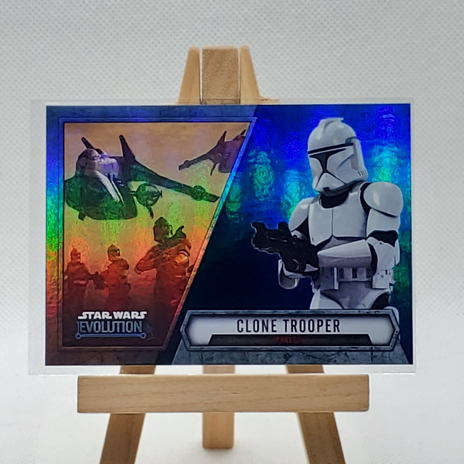 2016 Clone Trooper Star Wars Evolution Blue Lightsaber Parallel Insert #67