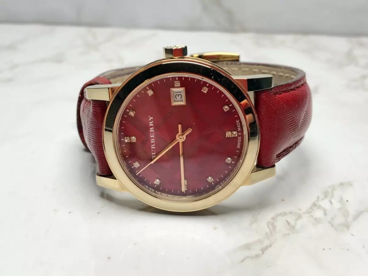 Burberry watch red online