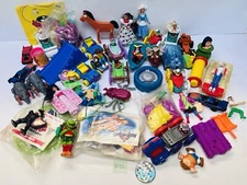 Vintage Toy Lot Mixed Brands Character Toys McDonalds Etc Teacher prize Box B75