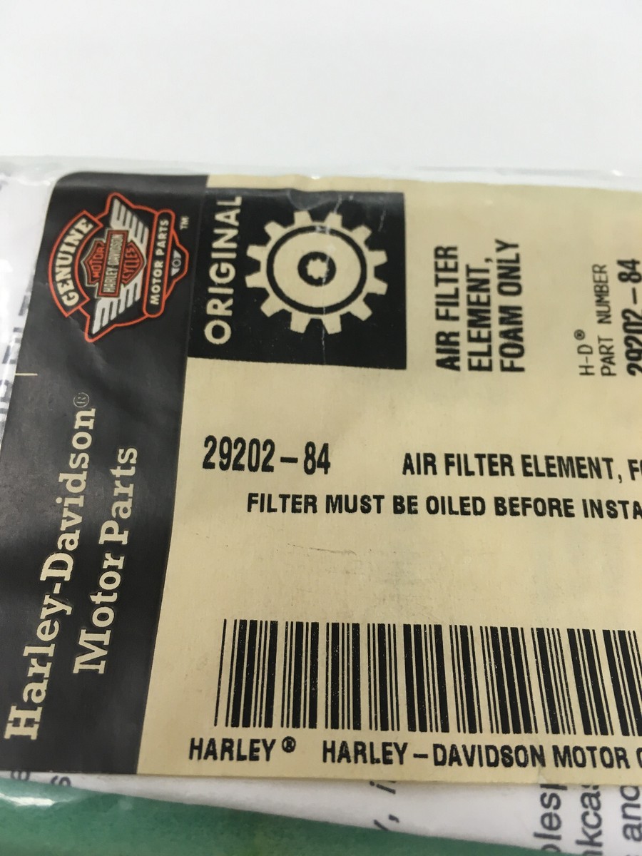 NLY NOS OEM Genuine Harley Davidson Air Filter P/N 29202-84 NEW