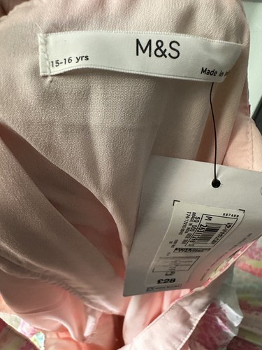 Marks and Spencer Girls Teens Ivory Mix Jumpsuit Age 15 - 16yrs - Picture 11 of 11
