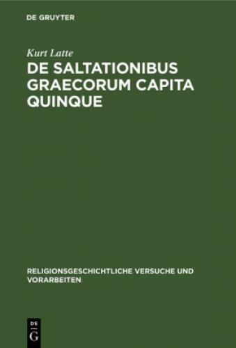Thumbnail - De Saltationibus Graecorum Capita Quinque 6744