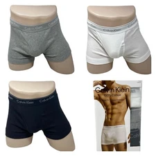 Calvin Klein Cotton Classic Trunk 3Pack White Gray Black Underwear Men NB4002900