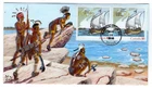 #4073 Champlain Canada Dual 2006 FDC Art Kober Hand-Painted Artist Proof 1/1