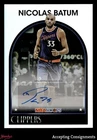 2025-26 Topps NBA Hoops 1989 Signatures #89SNB Nicolas Batum AUTO CLIPPERS