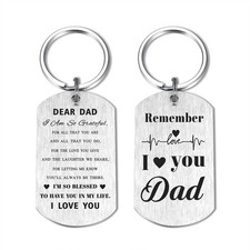 Laluminter Best Dad Ever Gifts - Dad Keychain - Chritmas Father's Day Gift Ke...