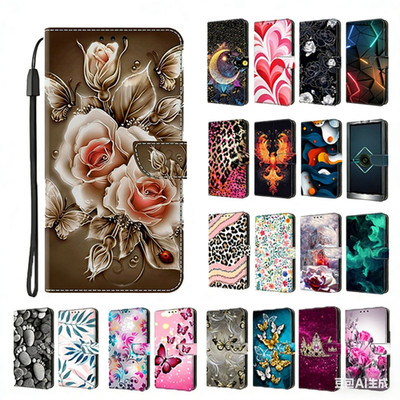 Luxury Butterfly Flower Leopard Wallet Cover Case For A3 A5 A6 A7 A8 A6 Plus
