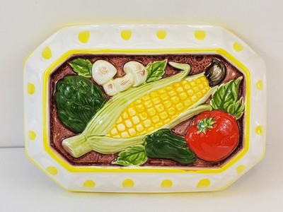 Wall Hanging Baking Jello Mold Corn Cob Veggies Ceramic Sigma Taste Setter