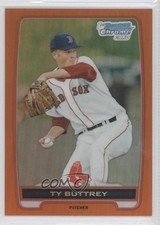 2012 Bowman Draft Chrome Picks Orange Refractor 21/25 Ty Buttrey #BDPP57 2b3