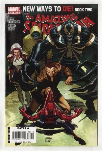 Amazing Spider-Man #569 NM+ 9.6 white pages  1st app. Antti-Venom  Marvel  2008