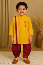 Tradition Boys Cotton Kurta Dhoti Set Baby Boy Ethnic Wear Kurta Dhoti cotton