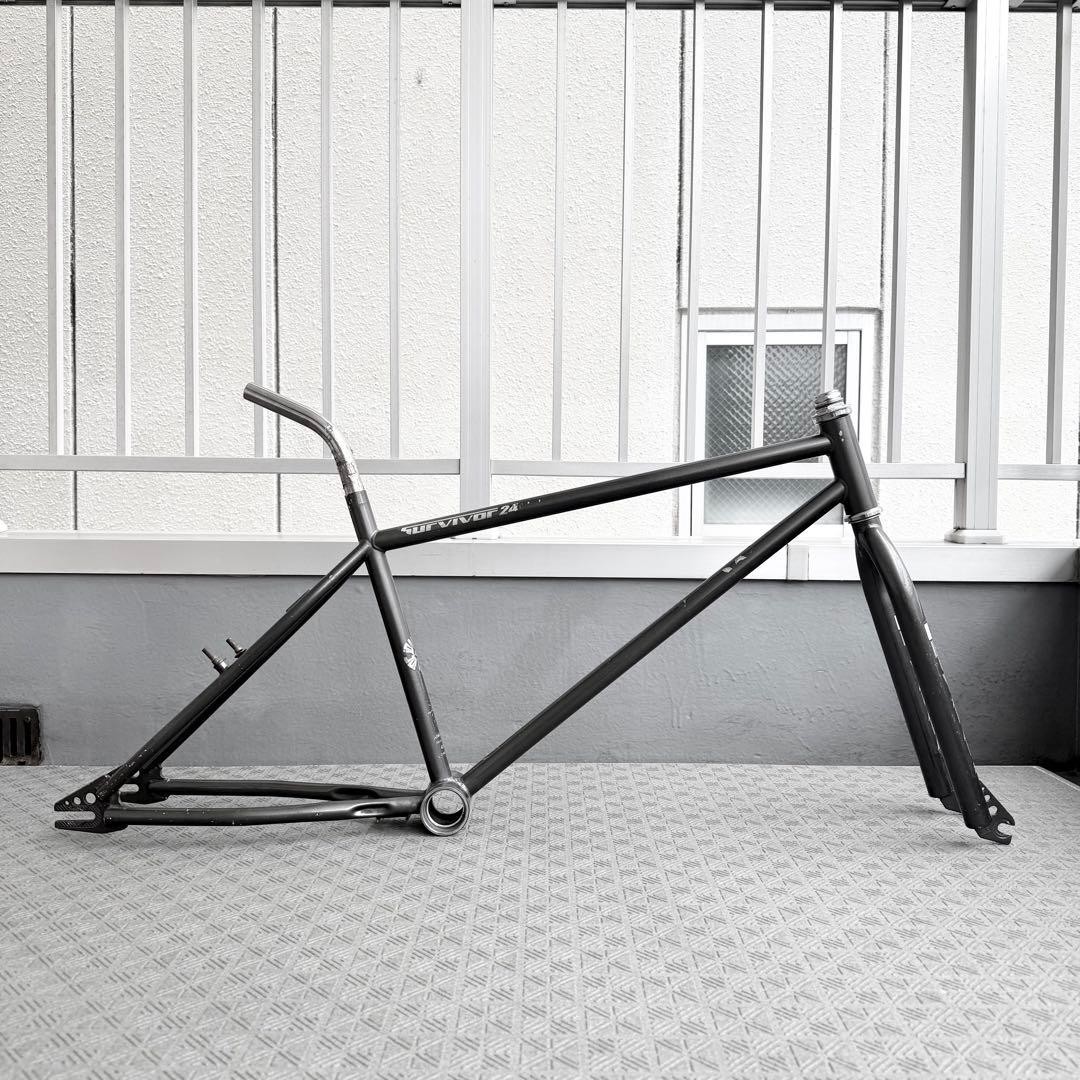 正規 美中古 KUWAHARA Cruiser Bar SURVIVOR 24 KUWAHARA Survivor 24 Freme Set BMX KZ-1 Old School 24” USED | eBay