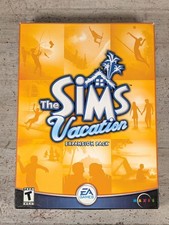 The Sims Vacation Expansion Pack PC CD-ROM Game 8x10.5 True Big Box Vtg