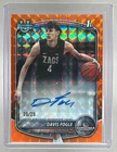 Davis Fogle 2025 Bowman Chrome Orange Geometric Refractor Auto 1st RC 25/25