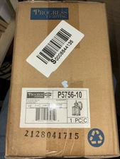 progress lighting p5756-10 NIB Polished Brass Porch Light 100 Watt 